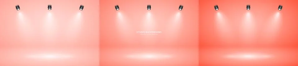 Empty studio abstract background, soft spotlight effect, smooth gradient and Stock Illustration