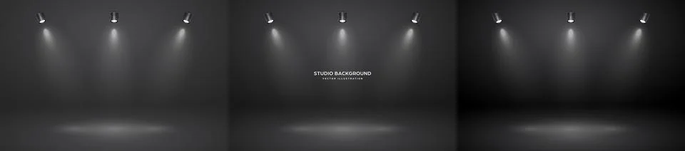Empty studio abstract background, soft spotlight effect, smooth gradient and 스톡 일러스트