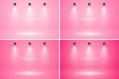 Empty studio abstract background, soft spotlight effect, smooth gradient and Stock Illustration