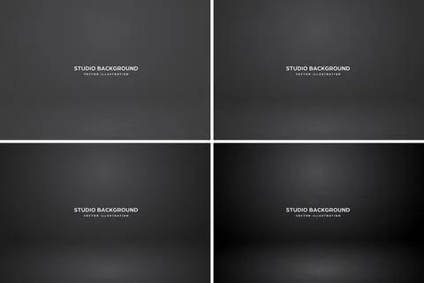 Empty studio abstract background, soft spotlight effect, smooth gradient and Stock Illustration
