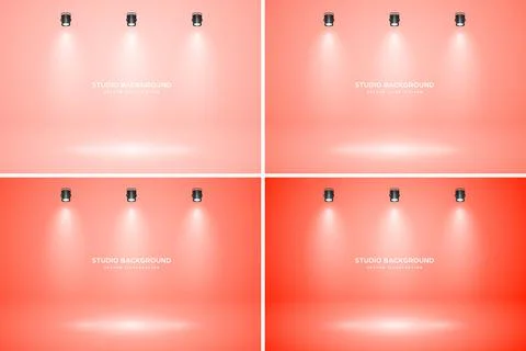Empty studio abstract background, soft spotlight effect, smooth gradient and Stock Illustration