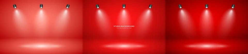 Empty studio abstract background, soft spotlight effect, smooth gradient and Stock Illustration