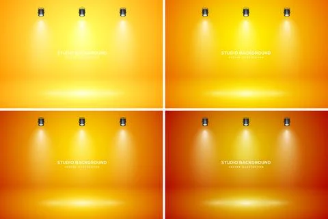 Empty studio abstract background, soft spotlight effect, smooth gradient and Stock Illustration