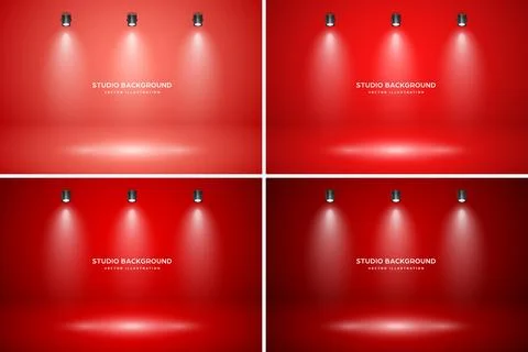 Empty studio abstract background, soft spotlight effect, smooth gradient and Stock Illustration