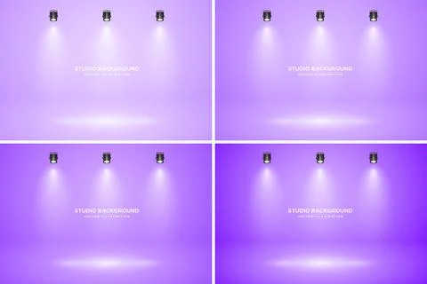 Empty studio abstract background, soft spotlight effect, smooth gradient and Stock Illustration