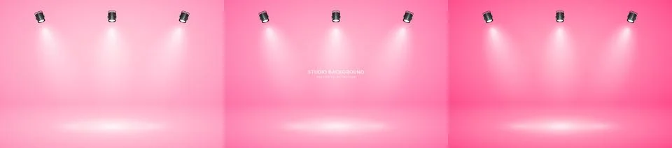 Empty studio abstract background, soft spotlight effect, smooth gradient and Stock Illustration