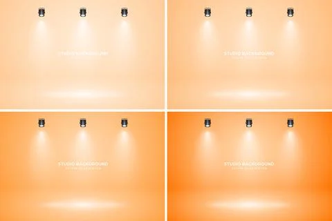 Empty studio abstract background, soft spotlight effect, smooth gradient and Stock Illustration