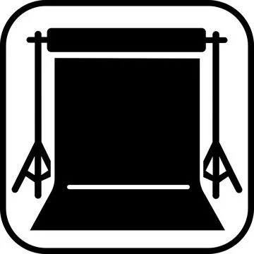 Empty studio background stand backdrop screen Stock-Illustration
