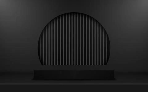 Empty studio background. Studio lighting. Space for selling products on a w.. Stock Illustration