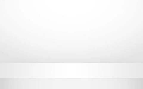 Empty studio background. White table mockup. Neutral room for advertising. Clean Stock Illustration