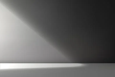 Empty studio room background with light shadow on wall. Illustrazione stock