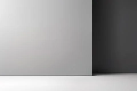 Empty studio room background with light shadow on wall. Stock Illustration