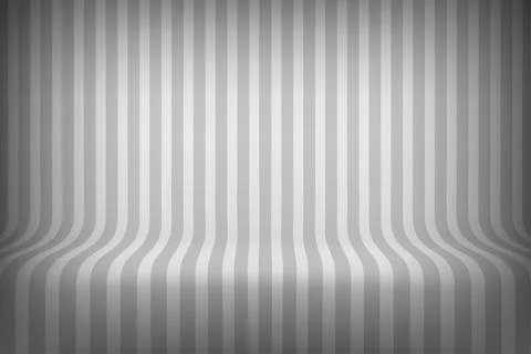 Empty studio with stripes on floor and wall. 3d style vector illustration Stock-Illustration