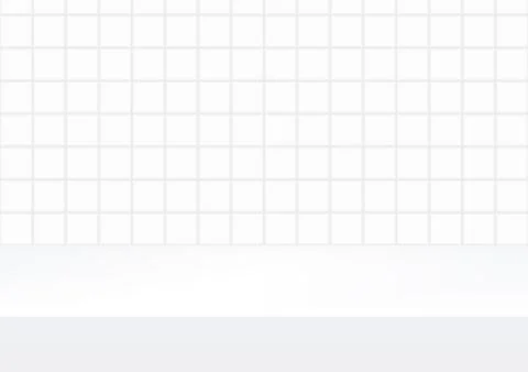 Empty studio white tiles background  for product display. Showroom shoot rend Stock-Illustration