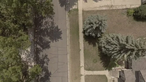 Empty Suburban Street Stock Footage 145236189