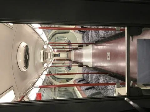 Empty subway car Stock Photos