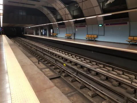 Empty Subway station Stock Photos