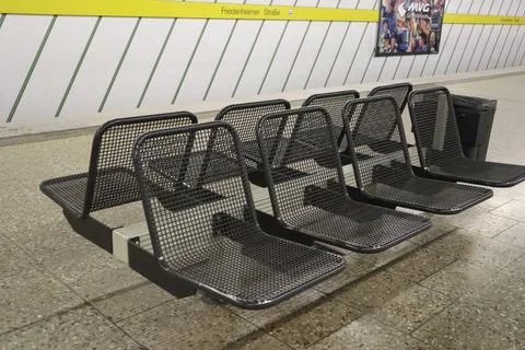Empty subway station Stock Photos
