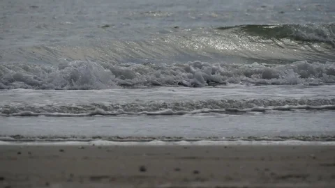 Empty summer beach. Brussa beach, Caorle, Italy Video stock 85288925