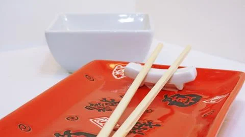 Empty sushi table. Stock Photos