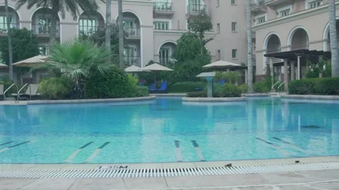Empty swimming pool Stock Footage 203878406