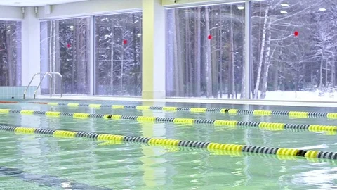 Empty swimming pool without people Stock Footage 73122691