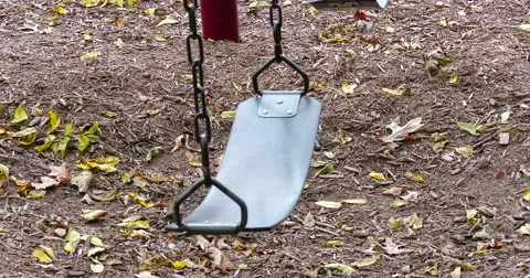 Empty Swing - CU - 4k Stock Footage 55690272