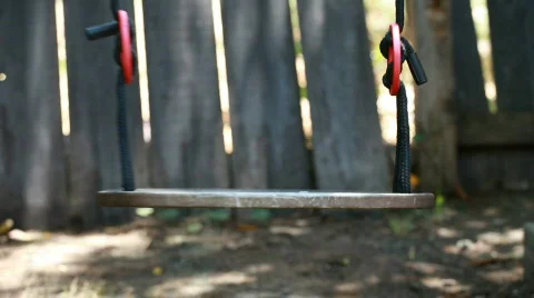 Empty Swing  Stock Footage 456514