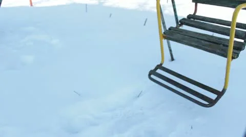 Empty swing Stock Footage 10834859