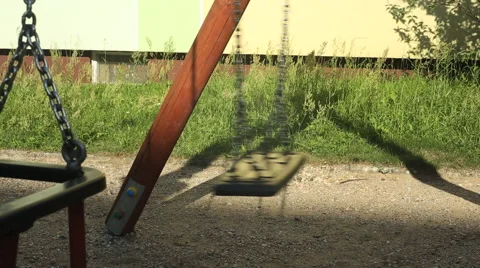 Empty swing Stock Footage 42181400