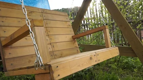 Empty swing Stock Footage 130594272