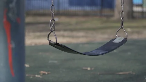 Empty Swing Stock Footage 134733631