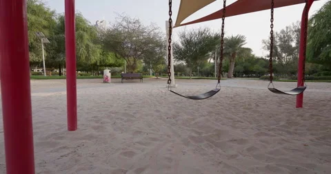 Empty Swing Stock Footage 256072918