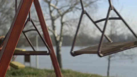 Empty Swing in Motion 스톡 동영상 233127616
