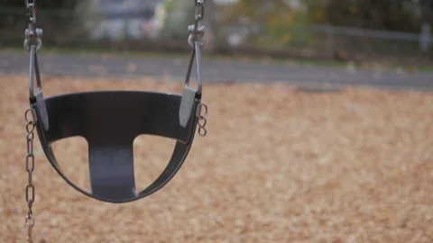 Empty Swing At The Park 스톡 동영상 97671513