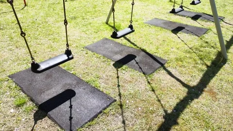 Empty swing in the park in Japan Stock Footage 300750802