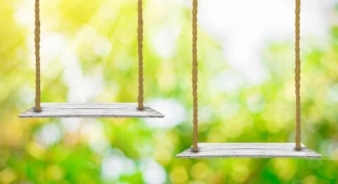 Empty swing Stock Photos