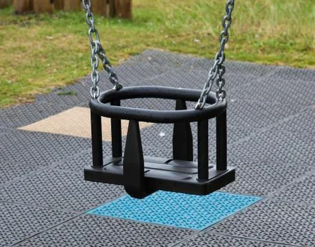 Empty swing seat Stock Photos