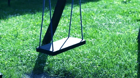Empty swing - slow motion Stock Footage 40101279