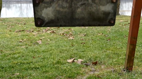 Empty Swing Swinging Hard Stock Footage 48217606