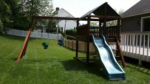 Empty swings Video stock 478080