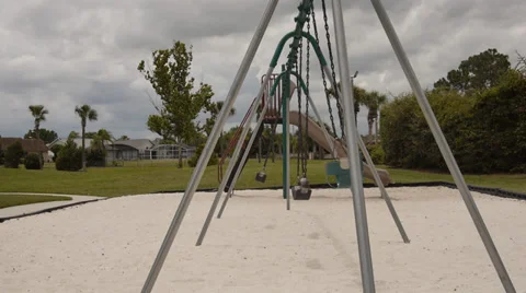 Empty swings Stock Footage 38153189