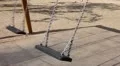 Empty swings swaying HD Footage