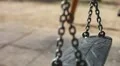Empty swings swaying HD Footage