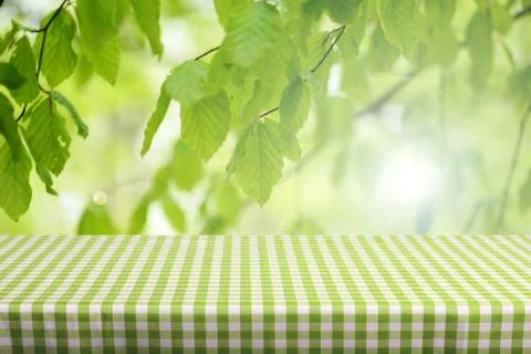 Empty table background Stock Photos