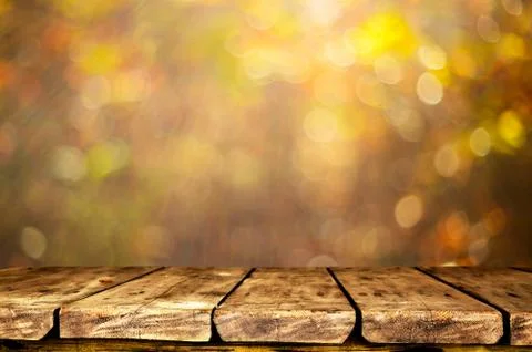 Empty table background Stock Photos