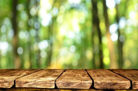 Empty table background Stock Photos