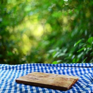 Empty table background Stock Photos