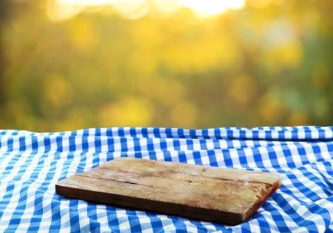 Empty table background Stock Photos