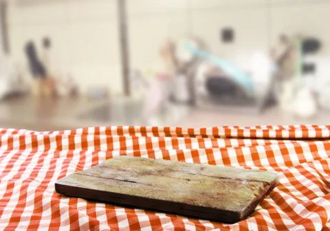 Empty table background Stock Photos